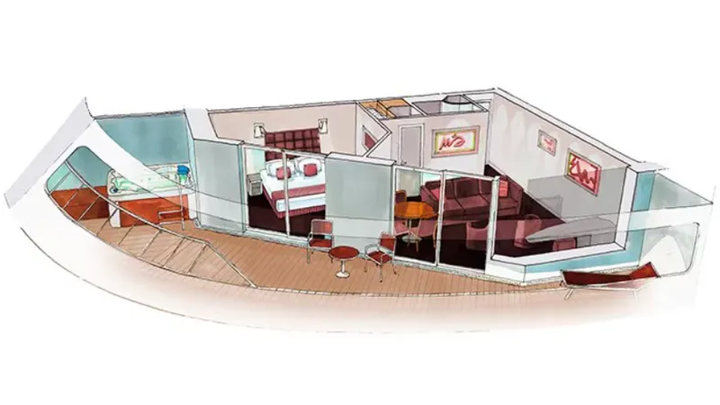 带露台的高级套房 2