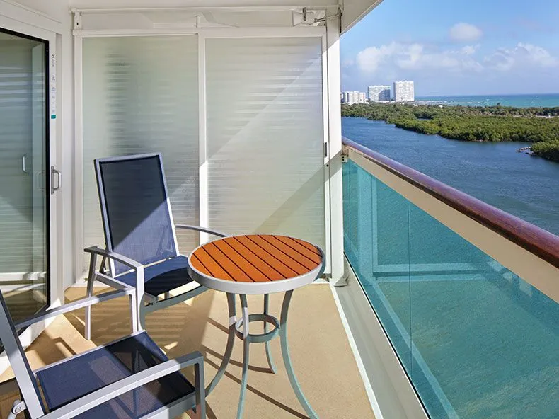 Spacious Ocean View Balcony