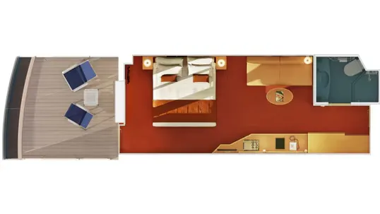 Aft-View Extended Balcony