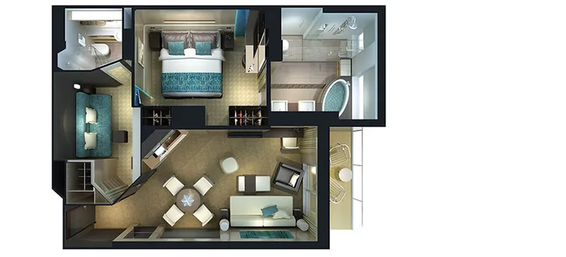 海洋之家两卧室家庭别墅，配有阳台 7