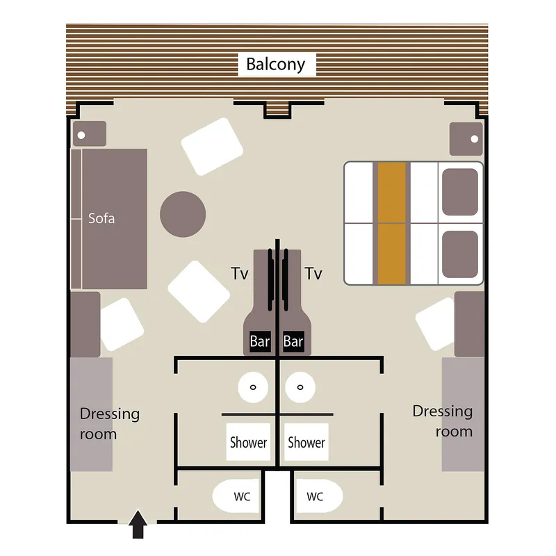 Prezidentský apartmán, paluba 6 14