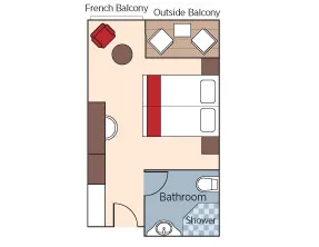 Category C French & Outside Balcony 3