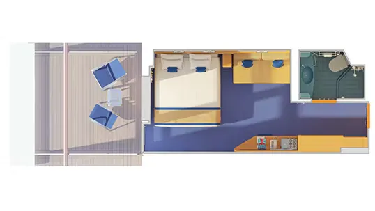 Aft-View Extended Balcony