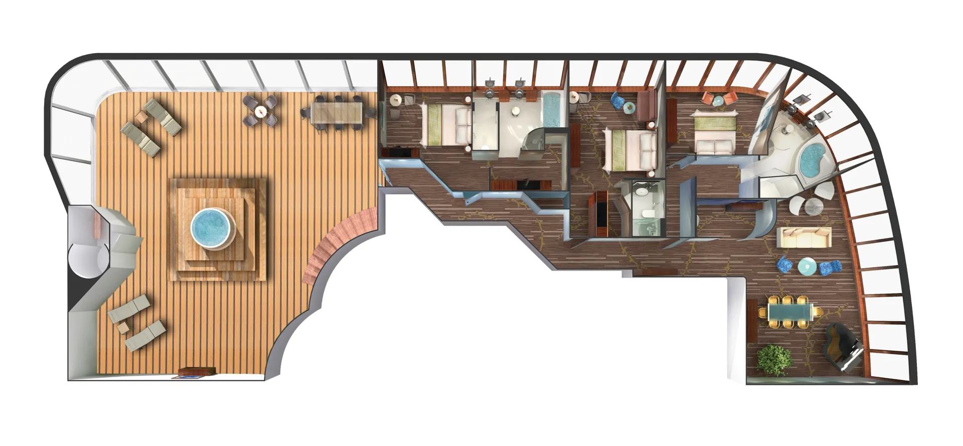 Villa ya Bustani ya Vyumba 3 11