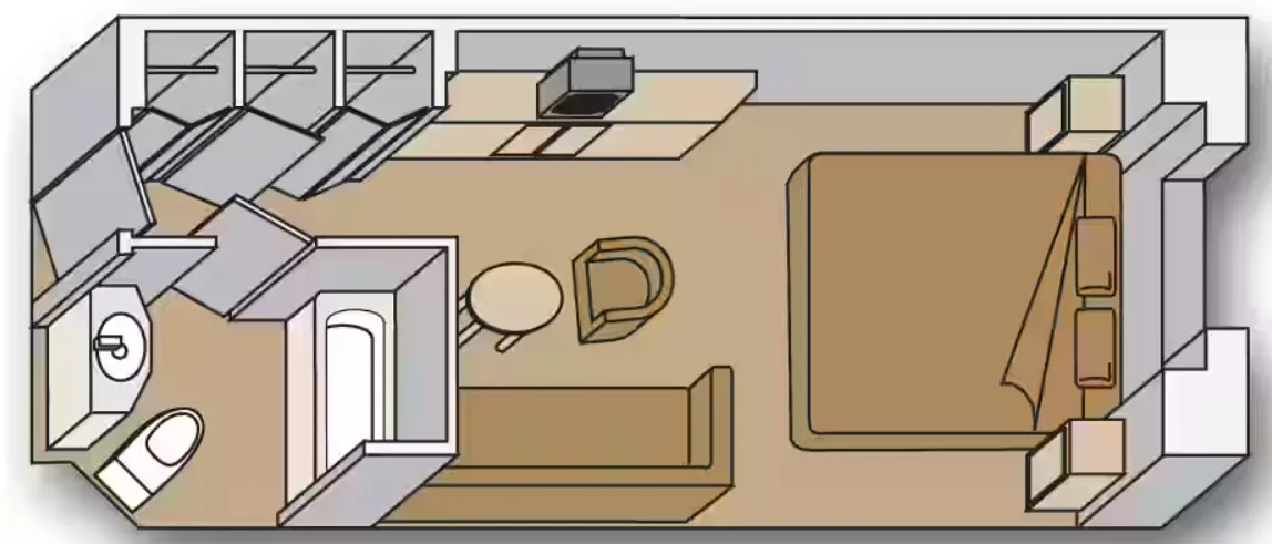 বড় সমুদ্র দৃশ্য স্টেটরুম (আংশিক সমুদ্র দৃশ্য) 6