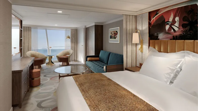 Οικογενειακή Καμπίνα Concierge με Θέα στον Ωκεανό και Βεράντα 2