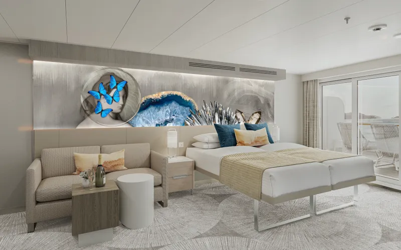 前方俱乐部阳台套房,配有大阳台 1