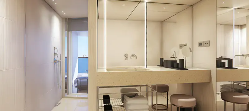 海湾后方阳台豪华套房 2