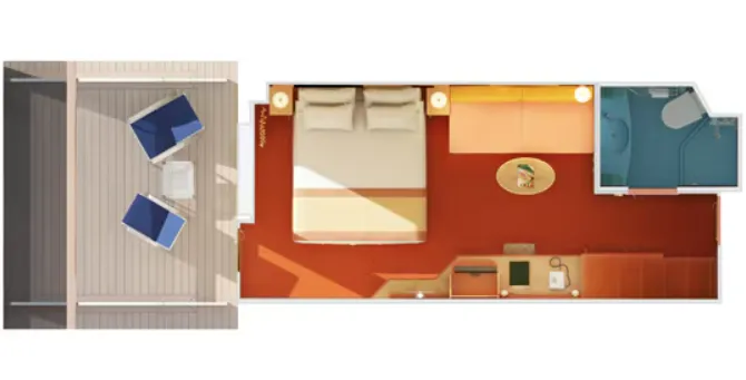 Aft-View Extended Balcony