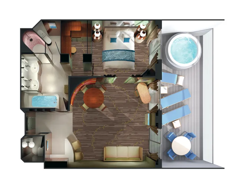 带大阳台的主人套房 11