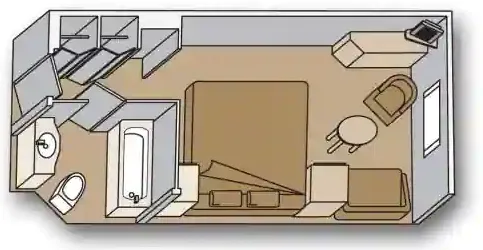 Tilava merinäköalahytti (täysin rajoitettu näköala) 4