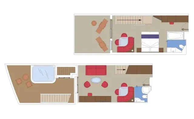 Suite Duplex MSC Yacht Club dengan Jacuzzi 10