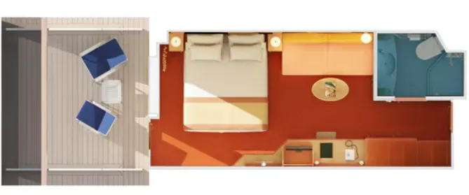Aft-View Extended Balcony