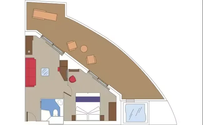 Velký apartmán Aurea s terasou 2