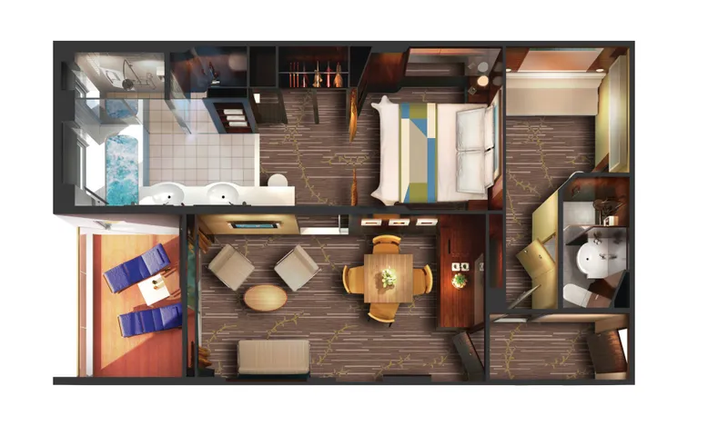 Balkonlu 2 Yatak Odalı Deluxe Aile Süiti 5