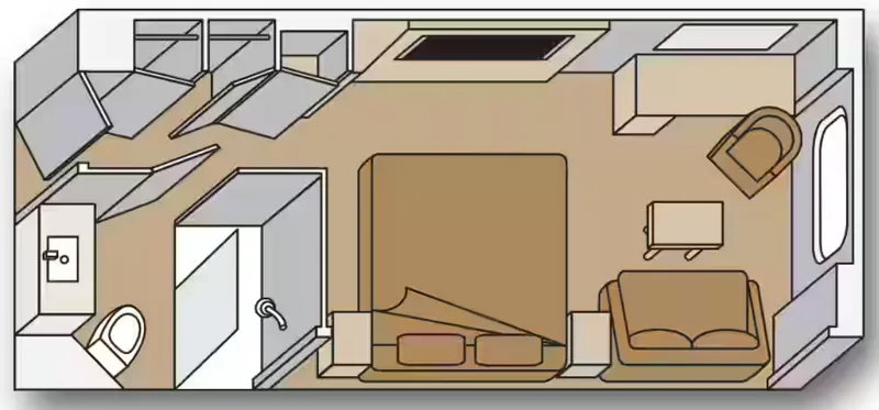 Large Oceanview Stateroom 2