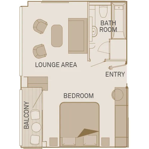 Kongelig Balkonsuite 6