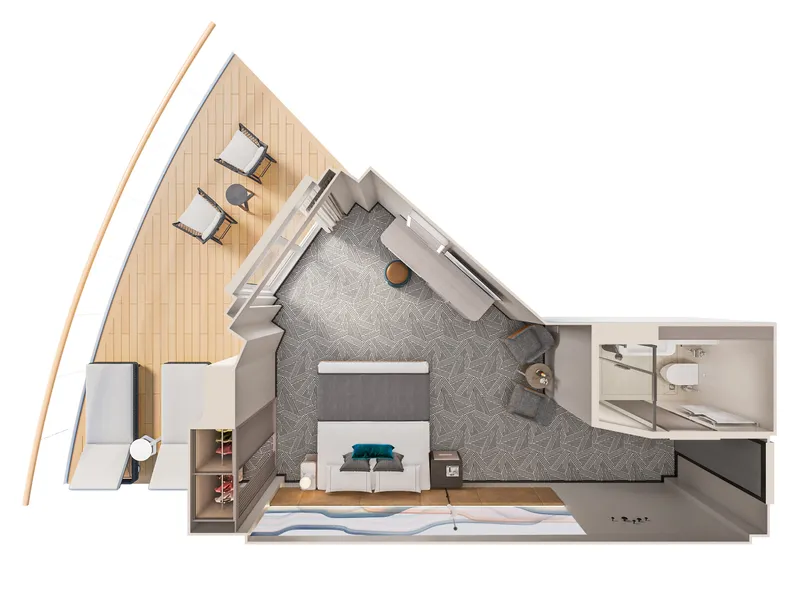 Suite con Vista de Popa y Gran Balcón 9