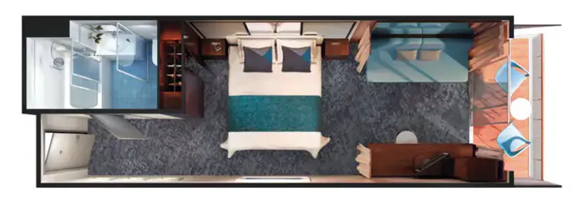 俱樂部陽台套房 2