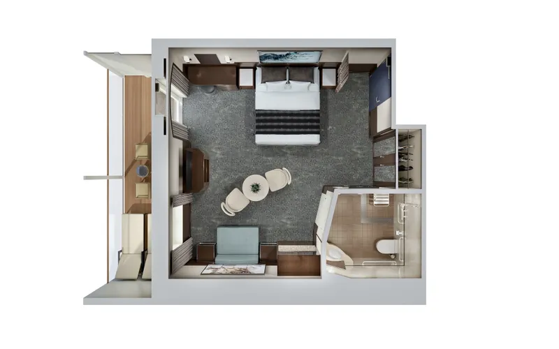 Penthouse with Balcony 2