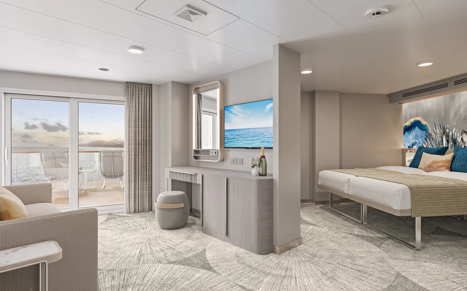 Aft-facing Suite With Large Balcony 2