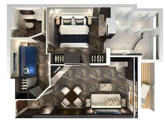 The Haven 2-Bedroom Family Villa with Large Balcony 4