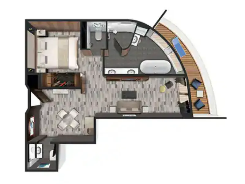 后方拥有者套房带大阳台 4