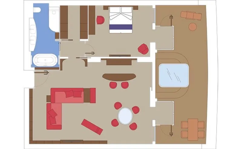 MSC游艇俱乐部主套房带按摩浴缸 9