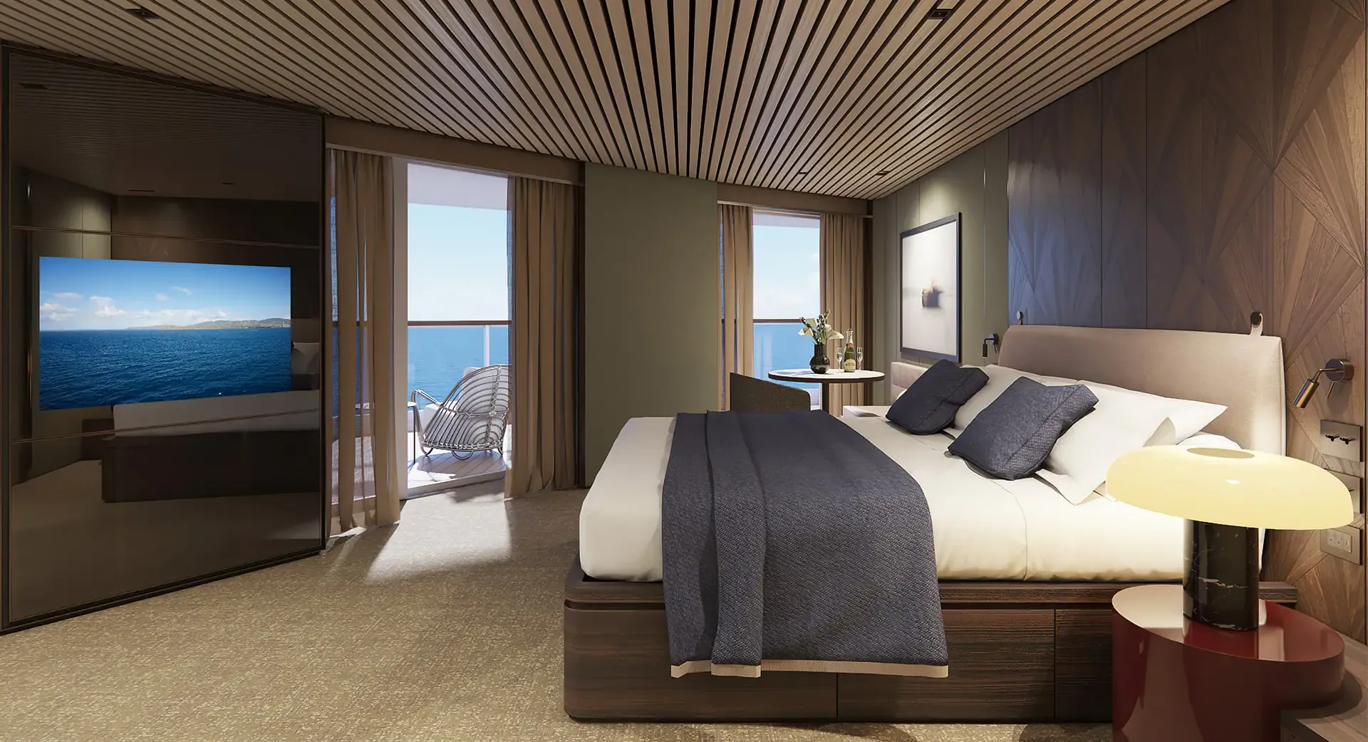 The Haven Aft-Facing Owner'S Suite With Master Bedroom & Large Balcony 1