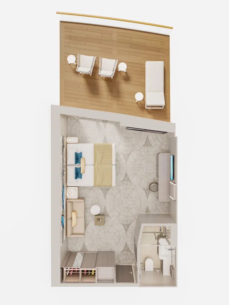 家庭套房,拥有大型阳台 7