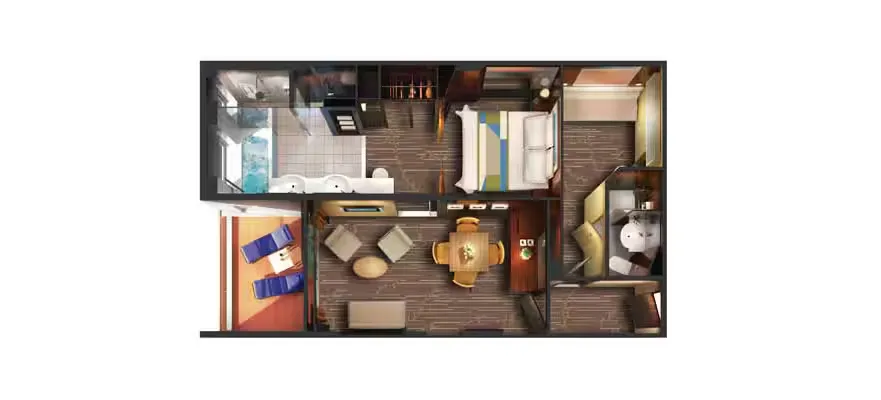 Penthouse yenye Balcony 3