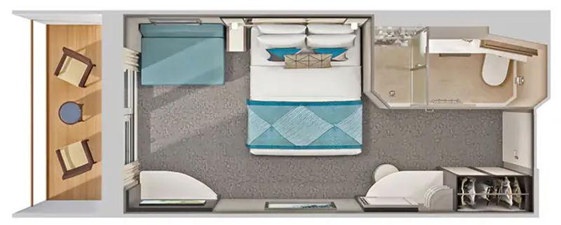 Enkeltluksus med balkon 2