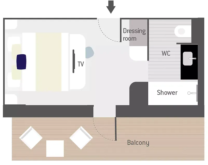 Alizés Prestige kahyt med balkon 6