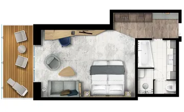 جناح ديلوكس مع شرفة 18