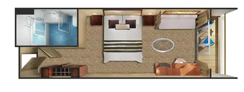 俱樂部陽台套房 2