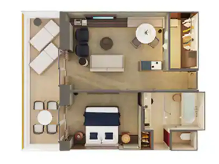 海湾主人的套房，配有主卧室及大型阳台 2