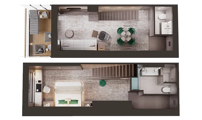 The Two-Story Loft Suites