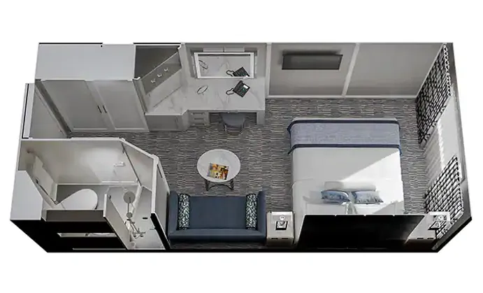 Ylellinen merinäköalahytti 3