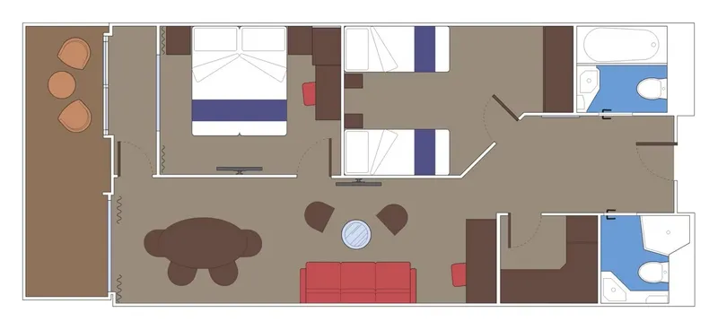 סוויטת גרנד עם שני חדרי שינה אורה 7