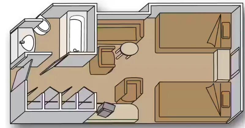 ห้องสเตเตอร์รูมวิวทะเลขนาดใหญ่ 2