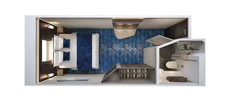 Kabina s výhledem na oceán a panoramatickým oknem 2