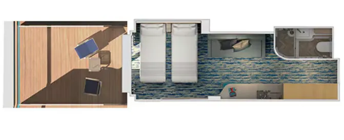 Aft-View Extended Balcony