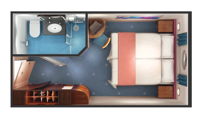 Οικογενειακή Καμπίνα με Θέα στον Ωκεανό 4