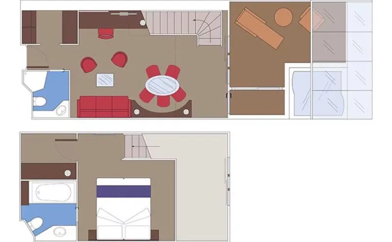 游艇俱乐部复式套房,配备按摩浴缸 6