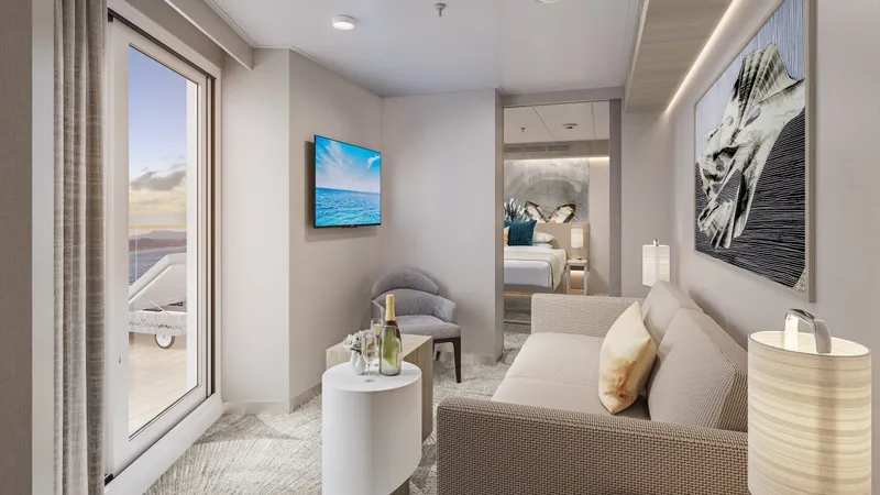 前方套房，配有主卧室及大型阳台 5