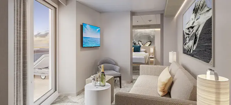 前方套房，配有主卧室及大型阳台 2