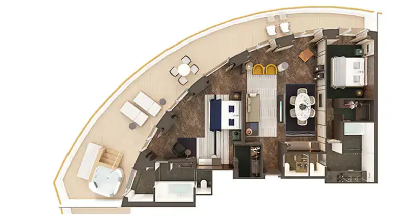 海湾豪华主人套房（大阳台） 2