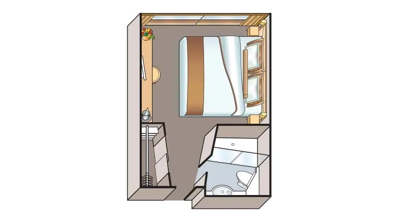 French Balcony Staterooms (C, D)
