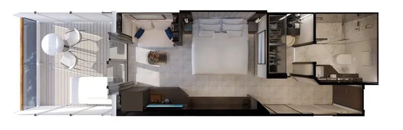 Apartmá s velkou terasou nad oceánem 21