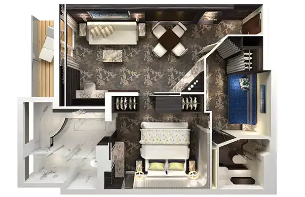 2-Bedroom Family Villa with Balcony 4